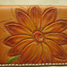 Tooled leather card case